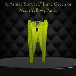 A Ashley Stewart  Lime Green or Neon Yellow, Pants